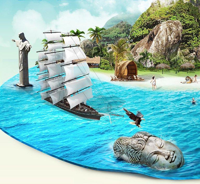 日本濑户内海地图位置游戏画面